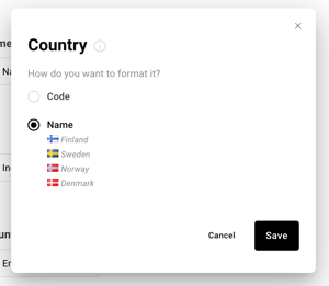 New formatting options_Country