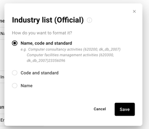 New formatting options_Industry_list
