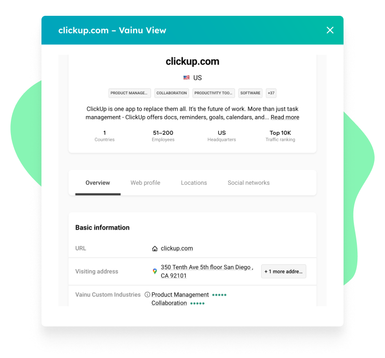 View full company details in HubSpot